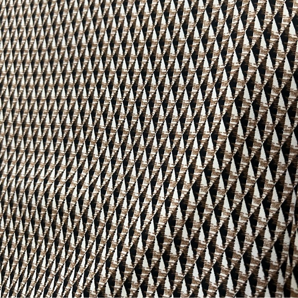 Chico's Brown Elastic Waist Wide Leg Pants pull over Geometric Print design 2Reg - Picture 8 of 13